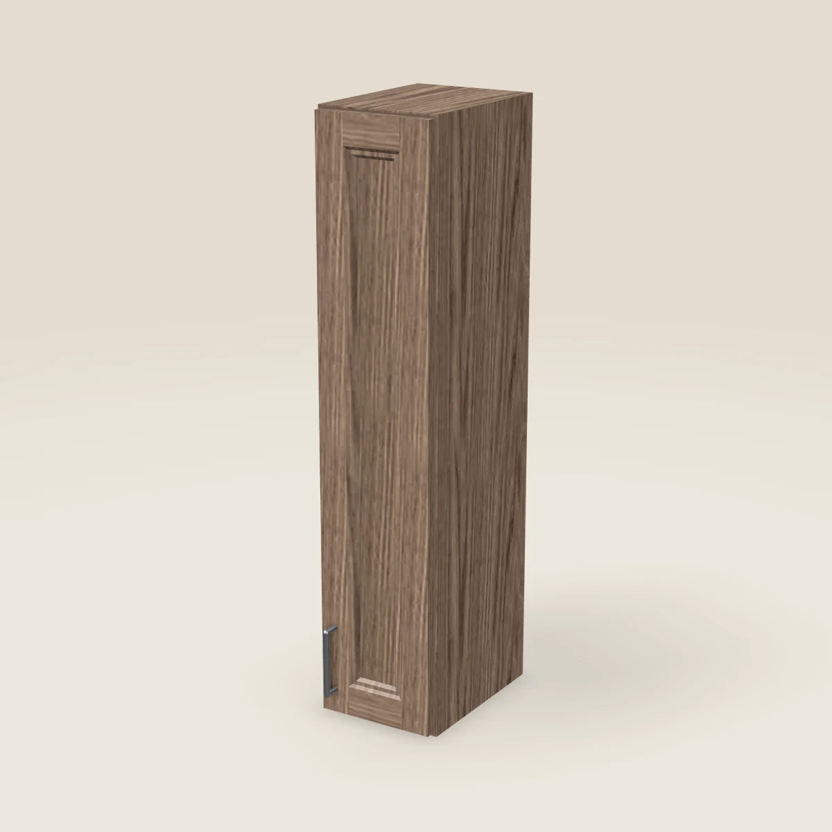Gabinete de pared de una puerta de 9" — 42" de alto, imagen en 3D