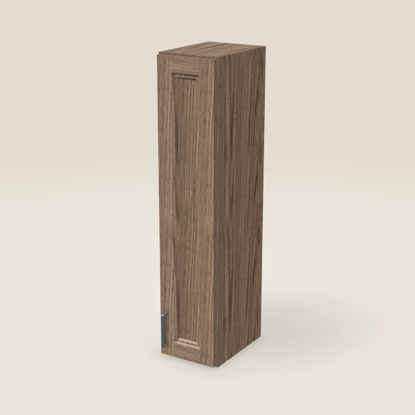 9" Single Door Wall Cabinet — 42" High, 3D picture