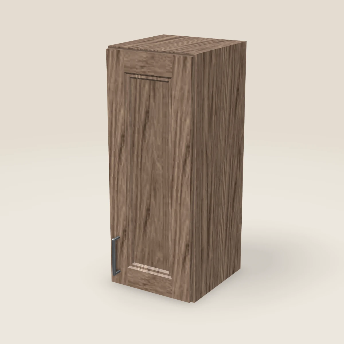 Gabinete de pared de una puerta de 12" — 30" de alto, imagen en 3D