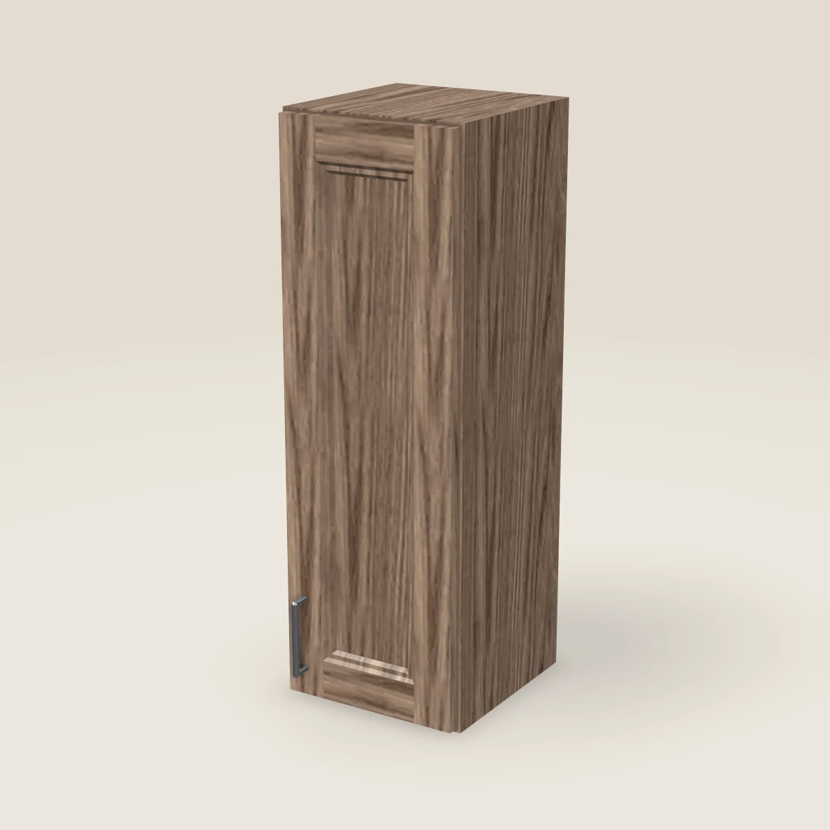 Gabinete de pared de una puerta de 12" — 36" de alto, imagen en 3D