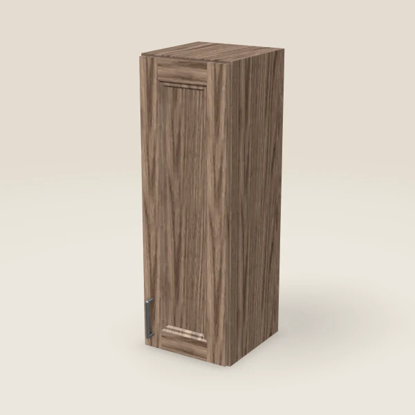 12" Single Door Wall Cabinet — 36" High, 3D picture