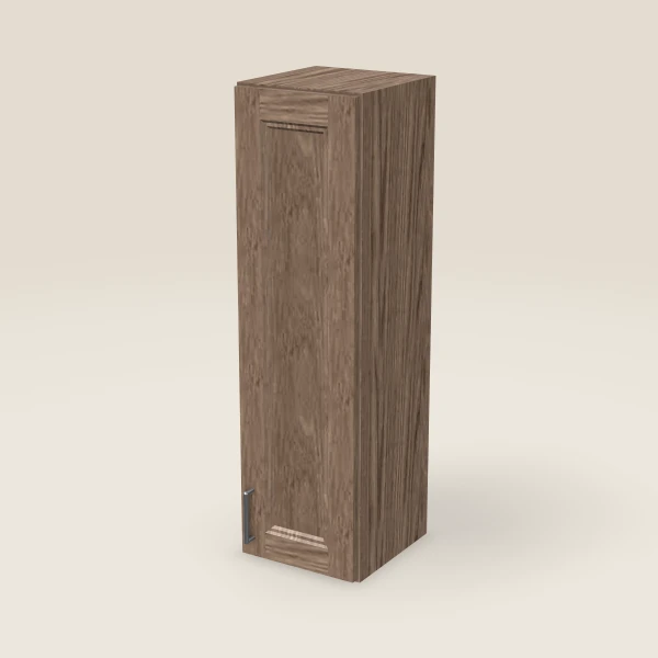 12" Single Door Wall Cabinet — 42" High, 3D picture
