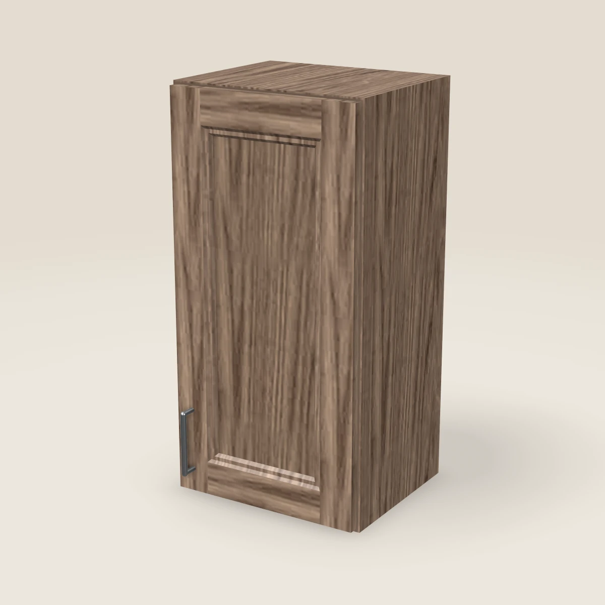 15" Single Door Wall Cabinet — 30" High, 3D picture