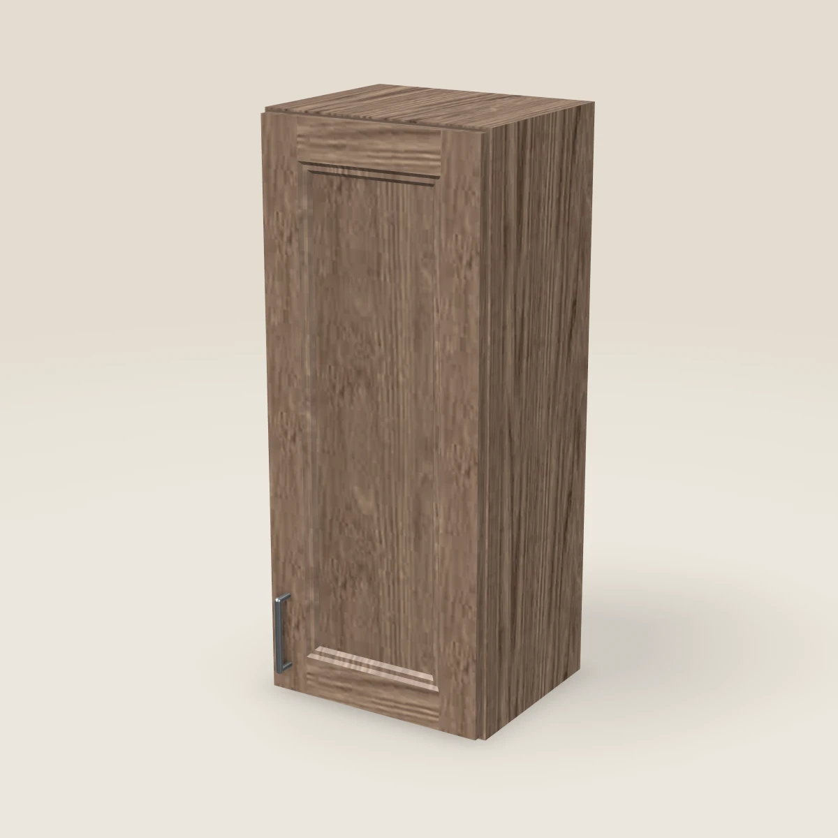15" Single Door Wall Cabinet — 36" High, 3D picture
