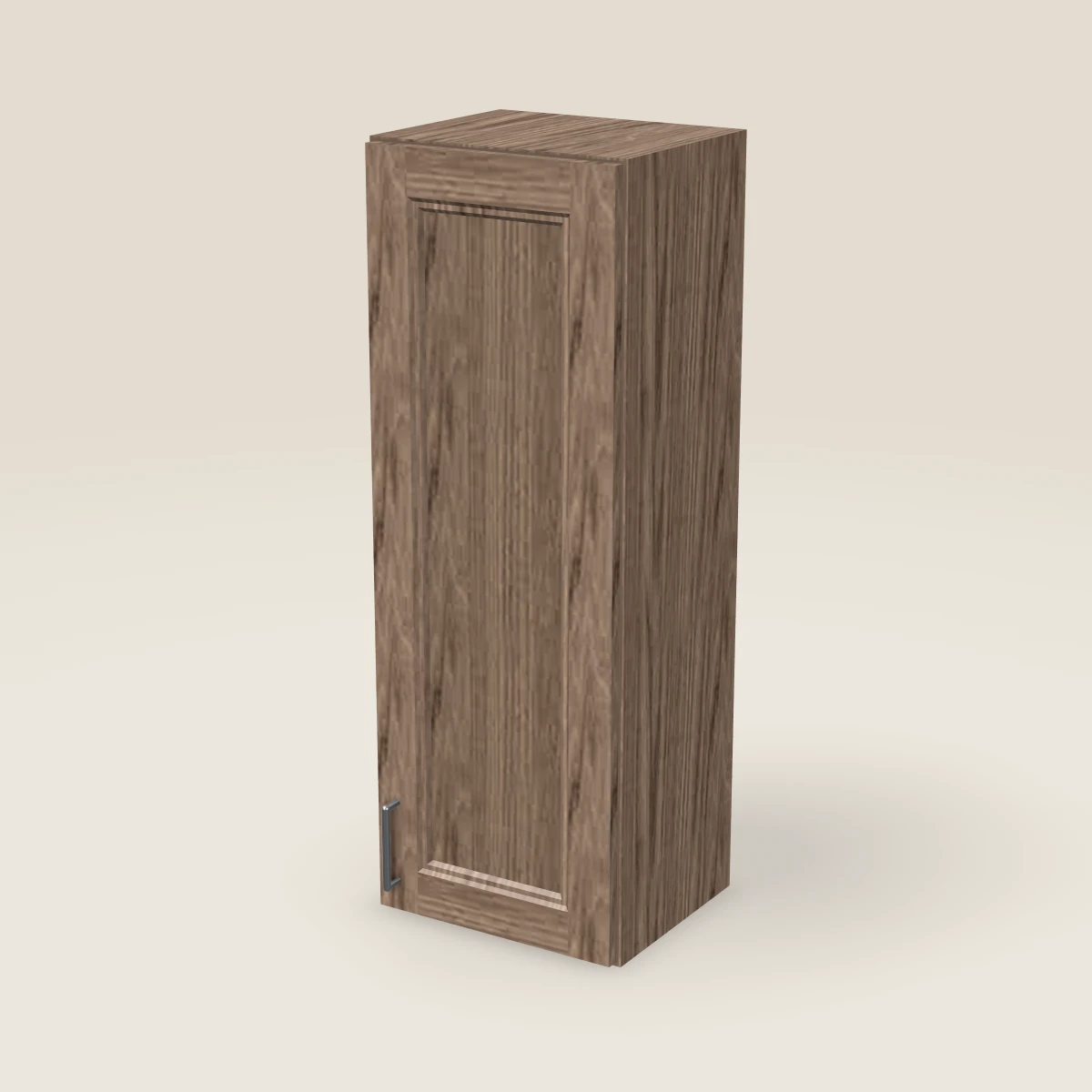 Gabinete de pared de una puerta de 15" — 42" de alto, imagen en 3D