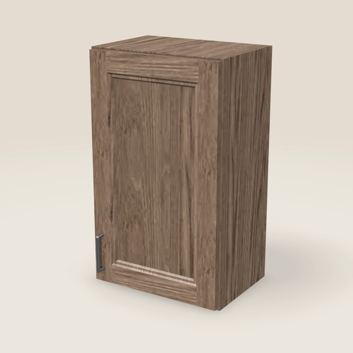 Gabinete de pared de una puerta de 18" — 30" de alto, imagen en 3D