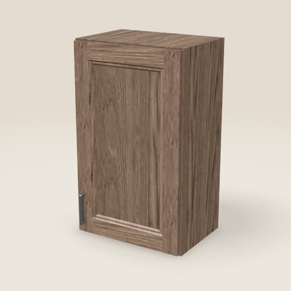 18" Single Door Wall Cabinet — 30" High, 3D picture