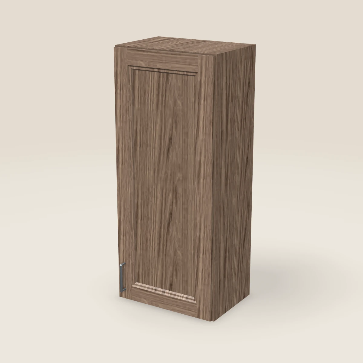 Gabinete de pared de una puerta de 18" — 42" de alto, imagen en 3D