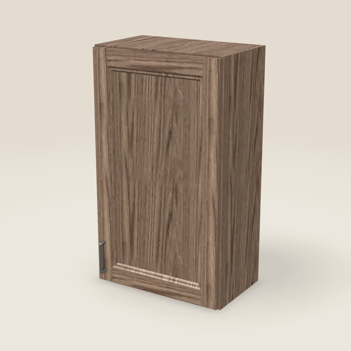 21" Single Door Wall Cabinet — 36" High, 3D picture