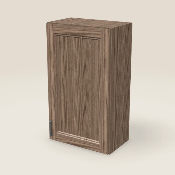 21" Single Door Wall Cabinet — 36" High, 3D picture