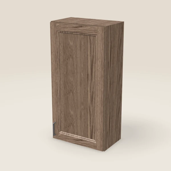 21" Single Door Wall Cabinet — 42" High, 3D picture