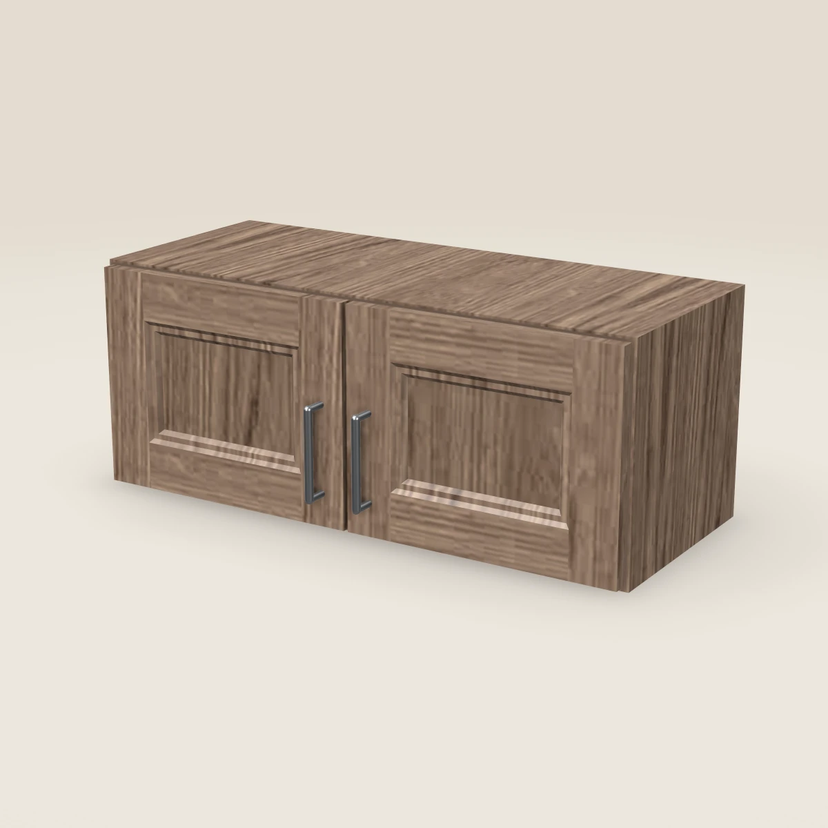 30" Double Door Wall Cabinet — 12" High, 3D picture