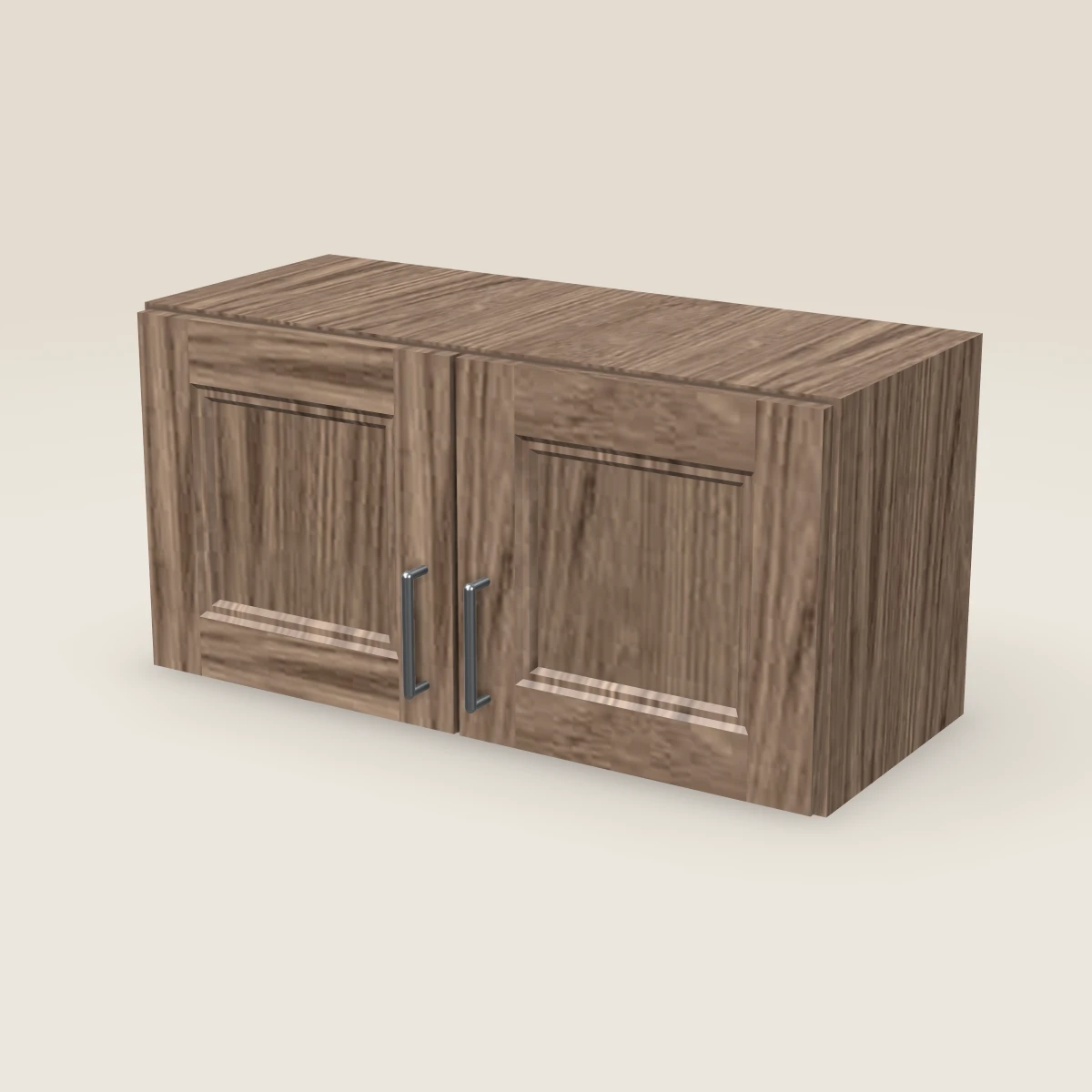30" Double Door Wall Cabinet — 15" High, 3D picture