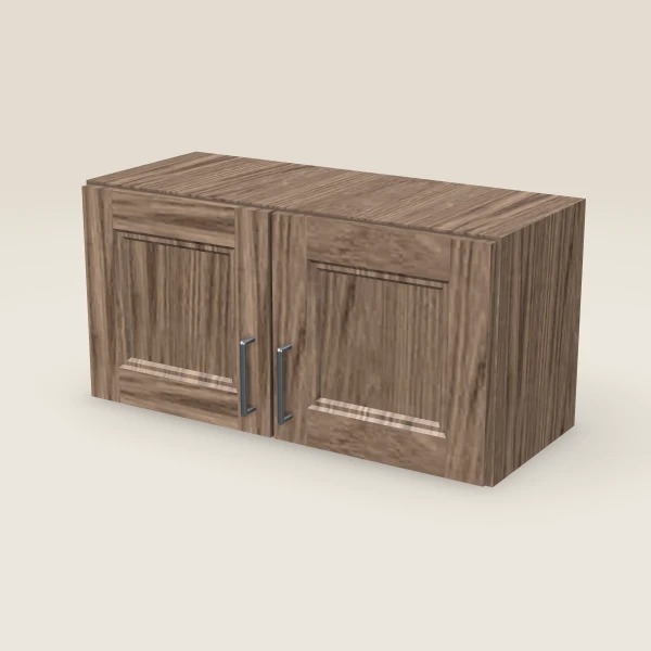 30" Double Door Wall Cabinet — 15" High, 3D picture