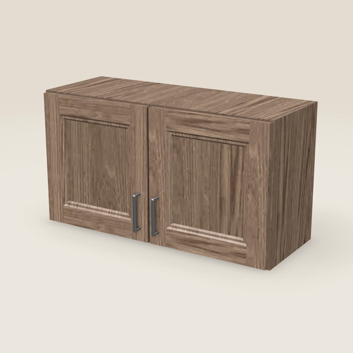33" Double Door Wall Cabinet — 18" High, 3D picture