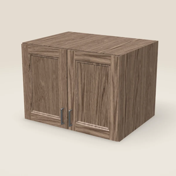 33" Double Door Wall Cabinet — 24" High, 3D picture