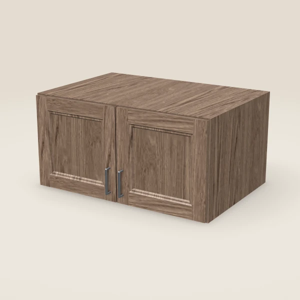 36" Double Door Wall Cabinet — 18" High, 3D picture