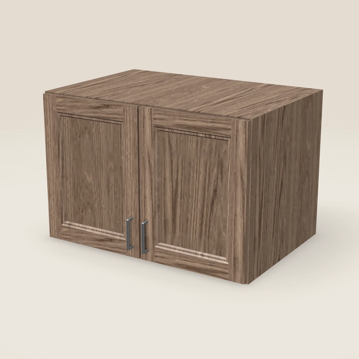 Gabinete de pared de dos puertas de 36" — 24" de alto, imagen en 3D