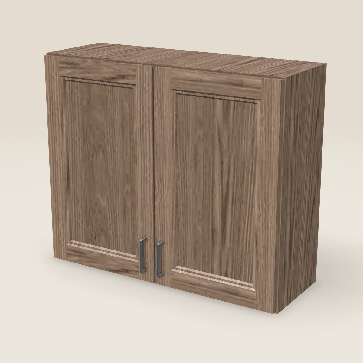 Gabinete de pared de dos puertas de 36" — 30" de alto, imagen en 3D