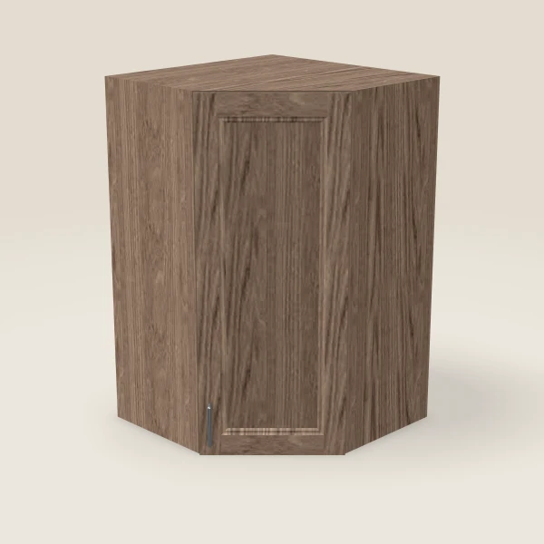 27" Wall Diagonal Corner Cabinet — 42" High, 3D picture