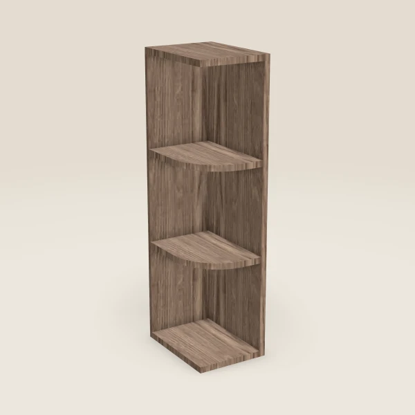 9" Wall End Shelf Cabinet — 36" High, 3D picture