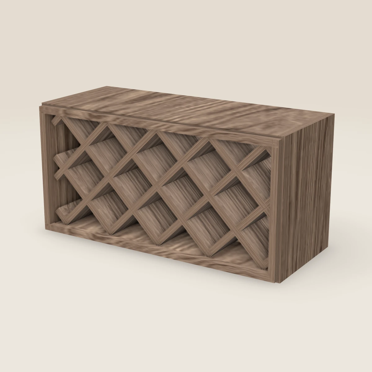 30" Wall Wine Rack — 15" High, 3D picture