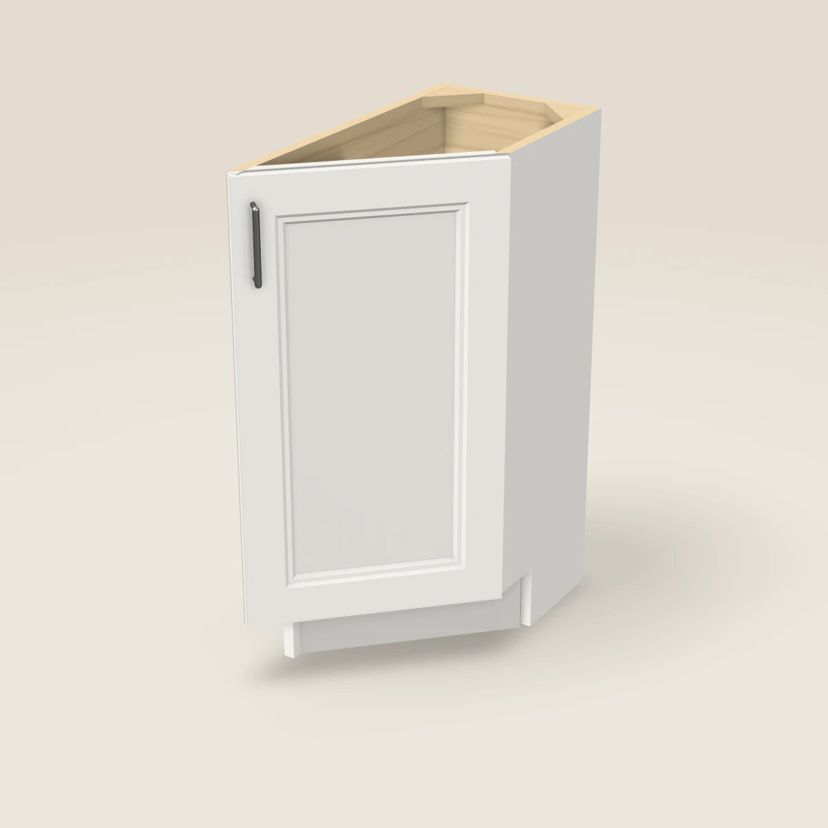 12" Base Angle Corner Cabinet, 3D picture