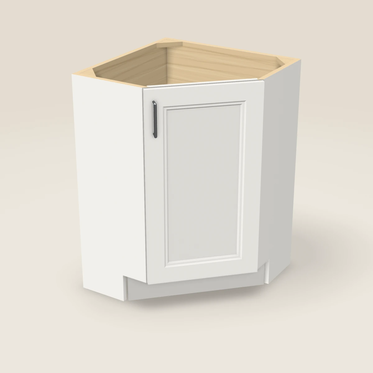 24" Base End Corner Cabinet, 3D picture