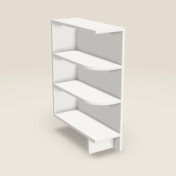 9" Base End Shelf, 3D picture