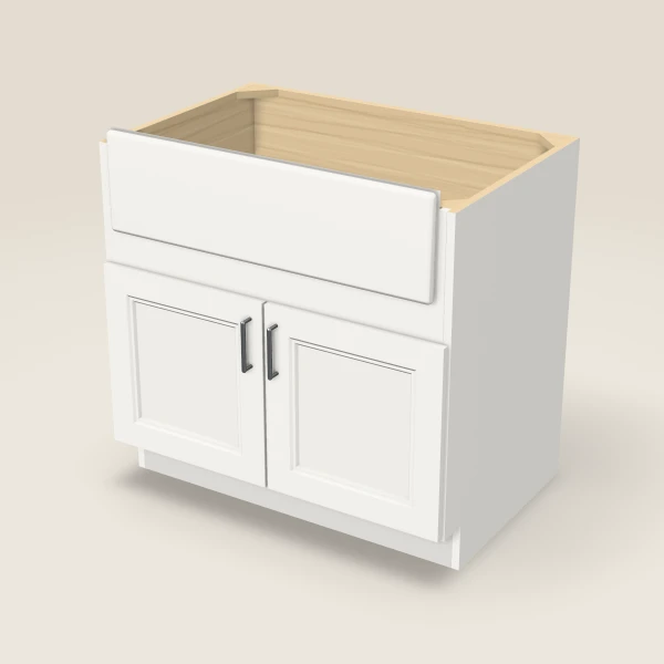 36" Farm Sink Base Cabinet, 3D picture