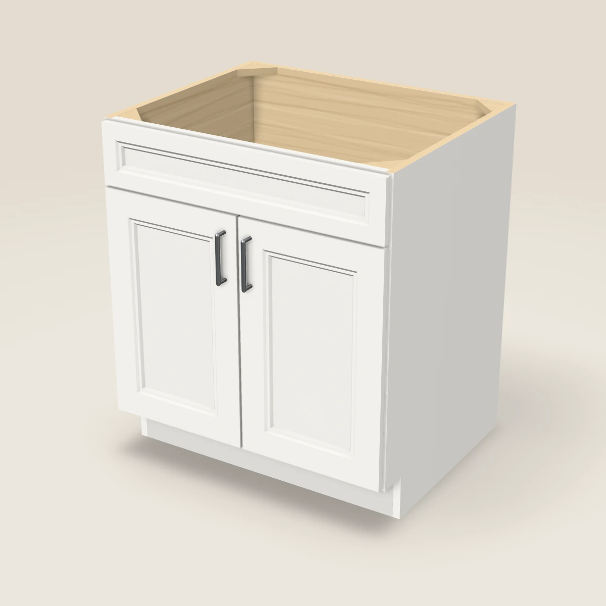 30" Sink Base Cabinet, 3D picture