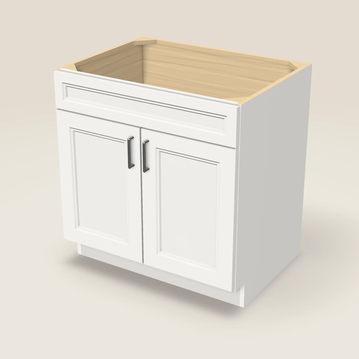 33" Sink Base Cabinet, 3D picture