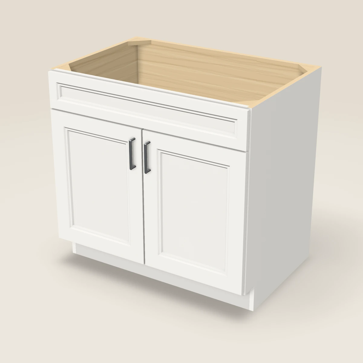 36" Sink Base Cabinet, 3D picture