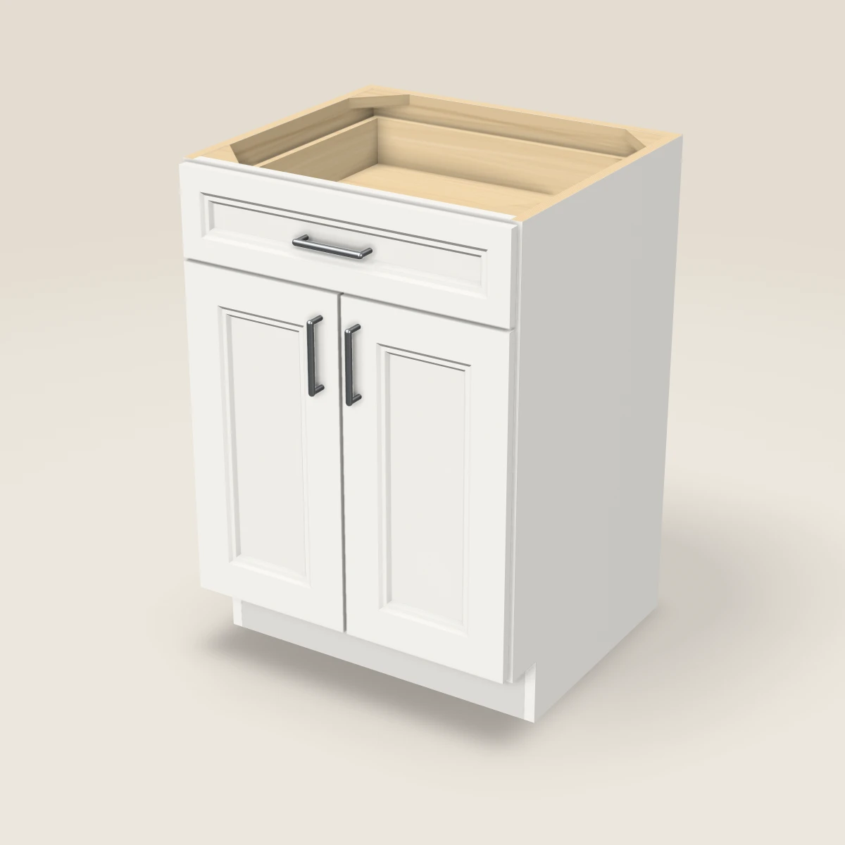 24" Double Door Vanity Cabinet, 3D picture