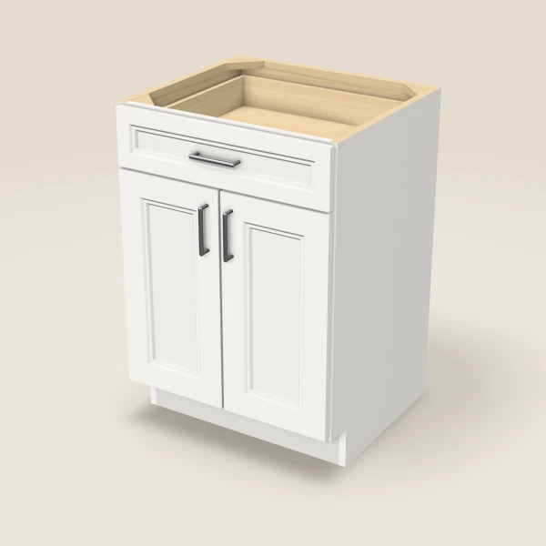 24" Double Door Vanity Cabinet, 3D picture