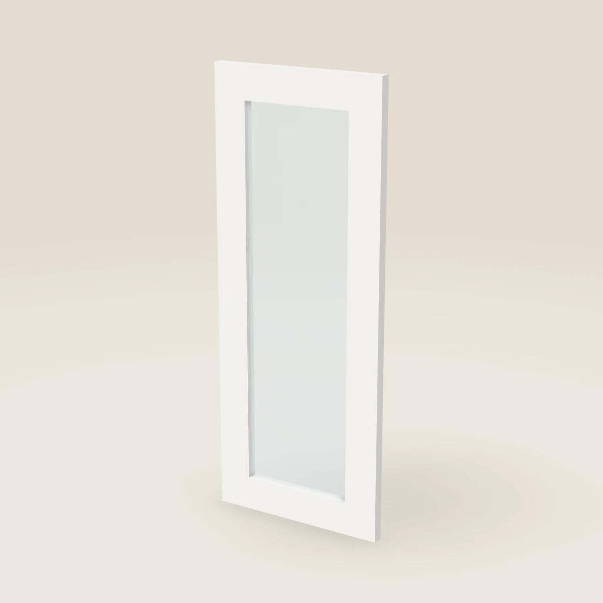 Puerta de vidrio para gabinete de pared de 12" — 30" de alto, imagen en 3D