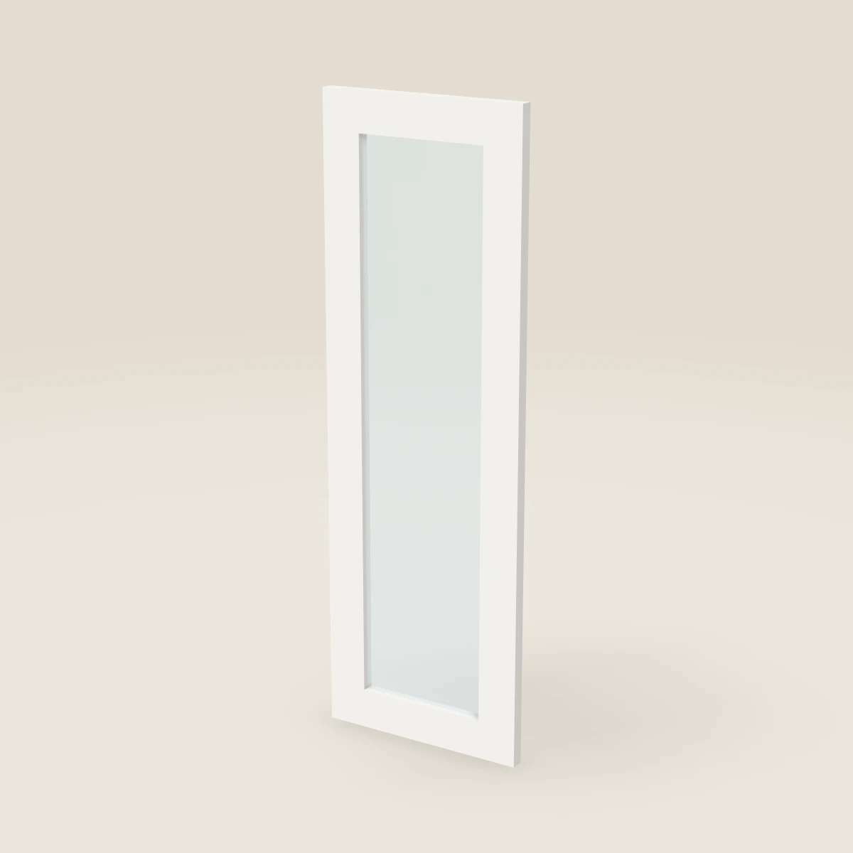 Puerta de vidrio para gabinete de pared de 12" — 36" de alto, imagen en 3D
