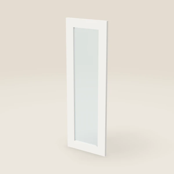 12" Wall Cabinet Glass Door — 36" High, 3D picture