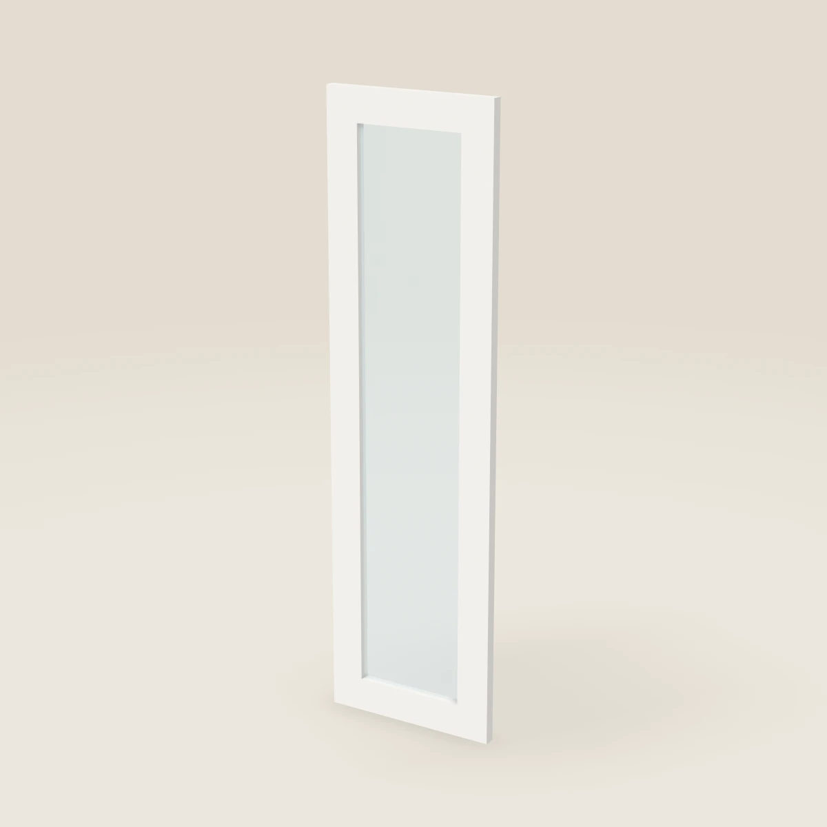 Puerta de vidrio para gabinete de pared de 12" — 42" de alto, imagen en 3D