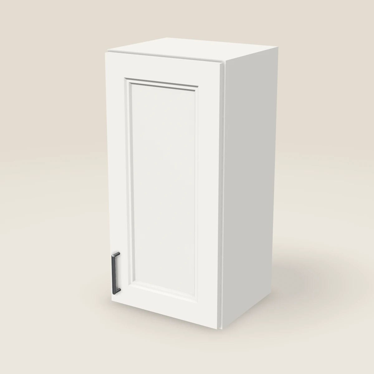 15" Single Door Wall Cabinet — 30" High, 3D picture