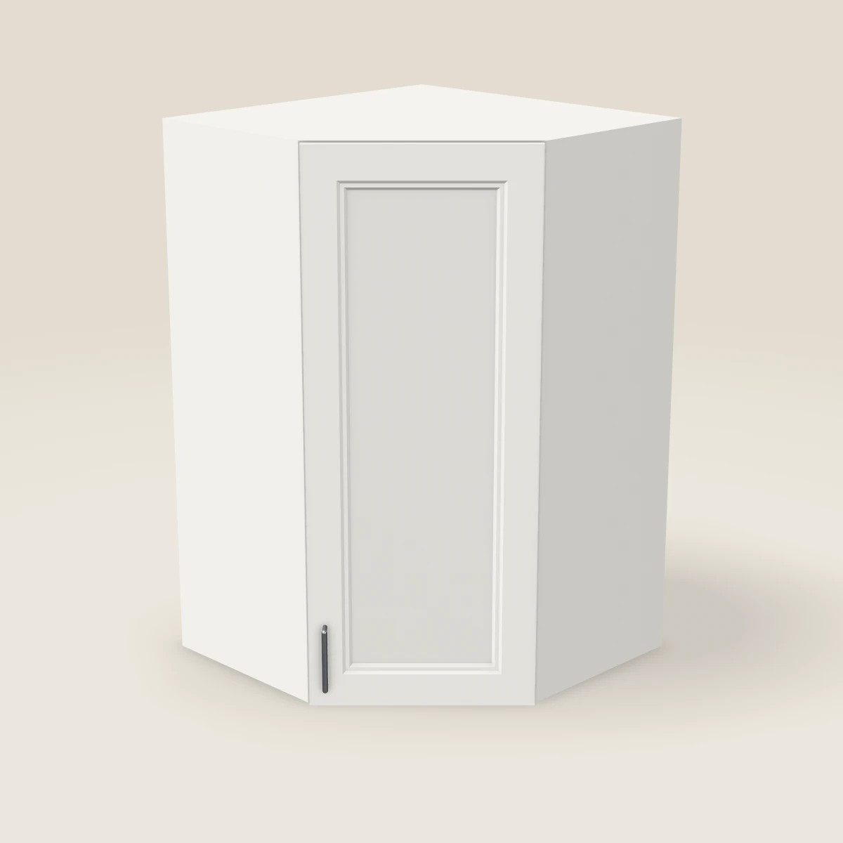 27" Wall Diagonal Corner Cabinet — 42" High, 3D picture