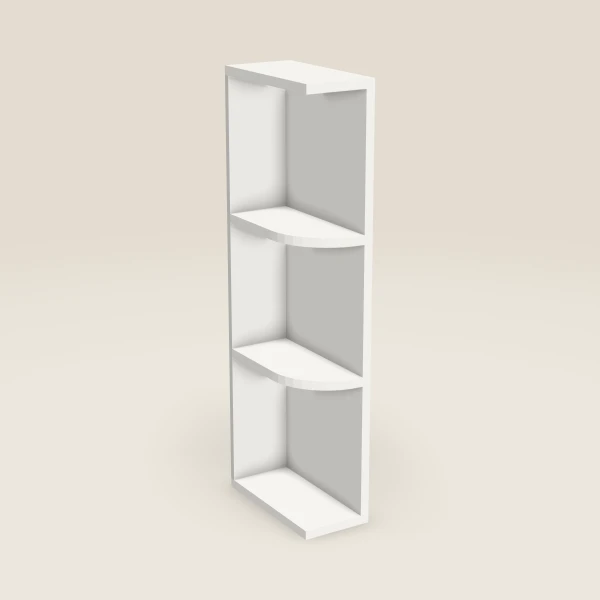 6" Wall End Shelf Cabinet, 3D picture