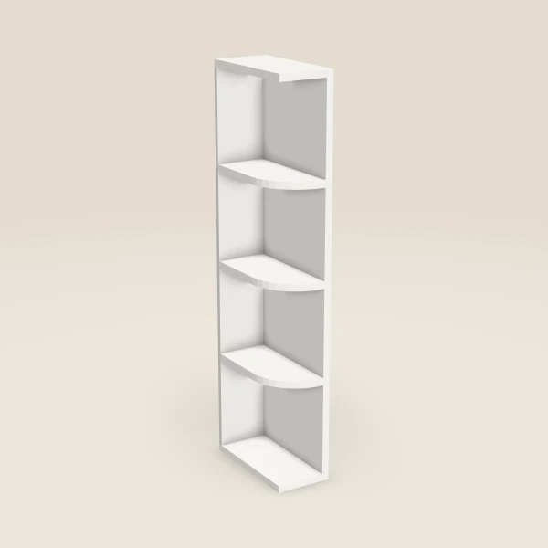 6" Wall End Shelf Cabinet, 3D picture