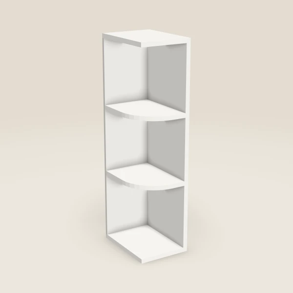 9" Wall End Shelf Cabinet, 3D picture