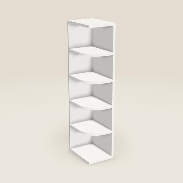 9" Wall End Shelf Cabinet, 3D picture