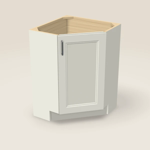 24" Base End Corner Cabinet, 3D picture