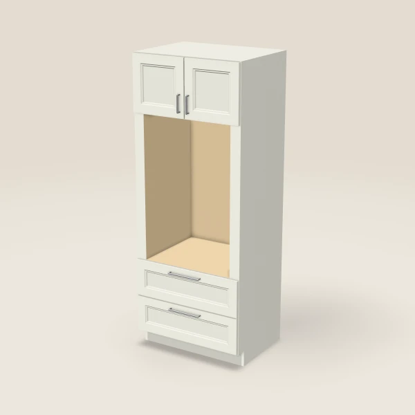 33" Wall Oven Pantry — 84" High, 3D picture