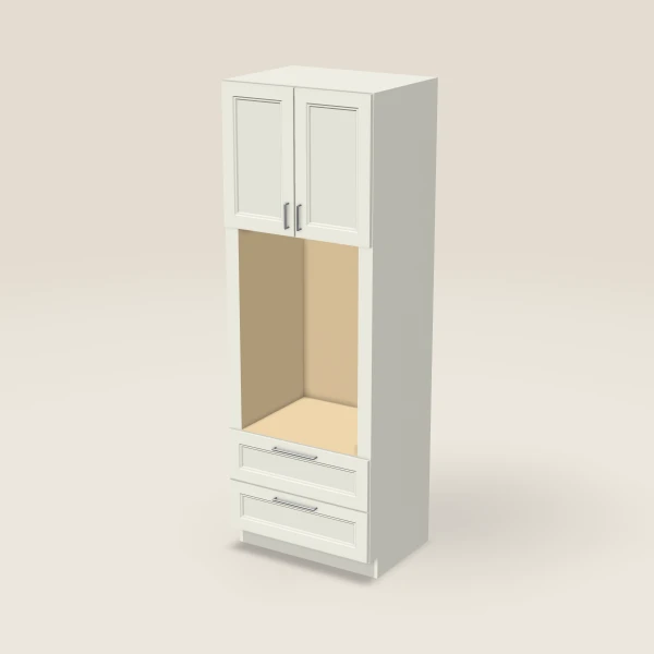 33" Wall Oven Pantry — 96" High, 3D picture