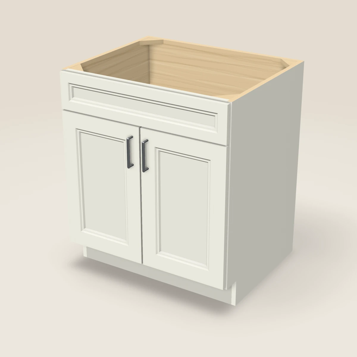 30" Sink Base Cabinet, 3D picture
