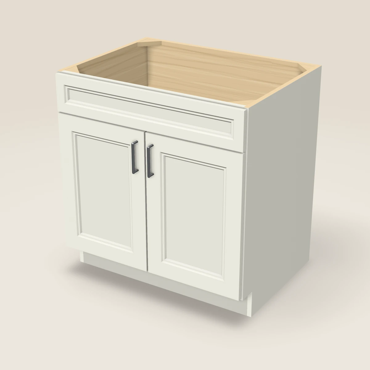 33" Sink Base Cabinet, 3D picture